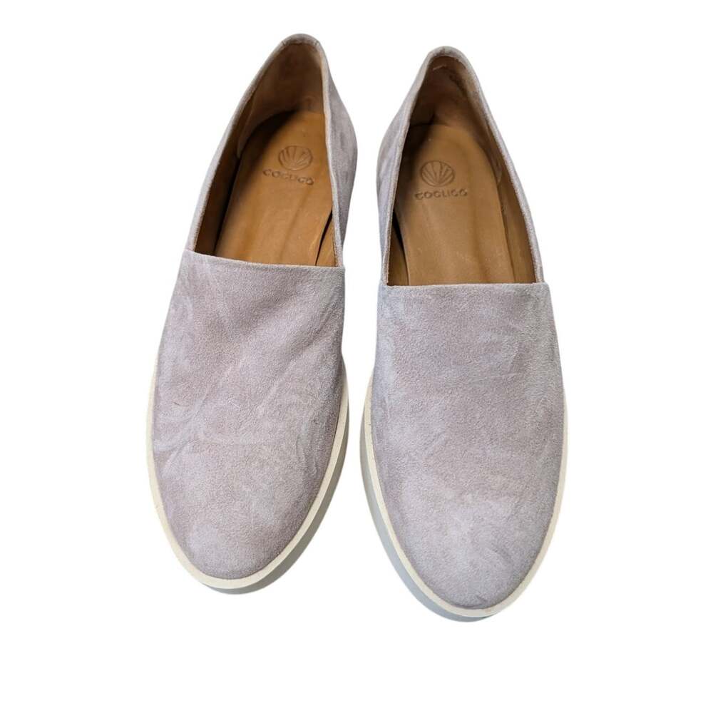 Coclico Gaspe Women’s Beige Suede Slip-On Flats Pointed Toe Casual Shoes 8.5-9